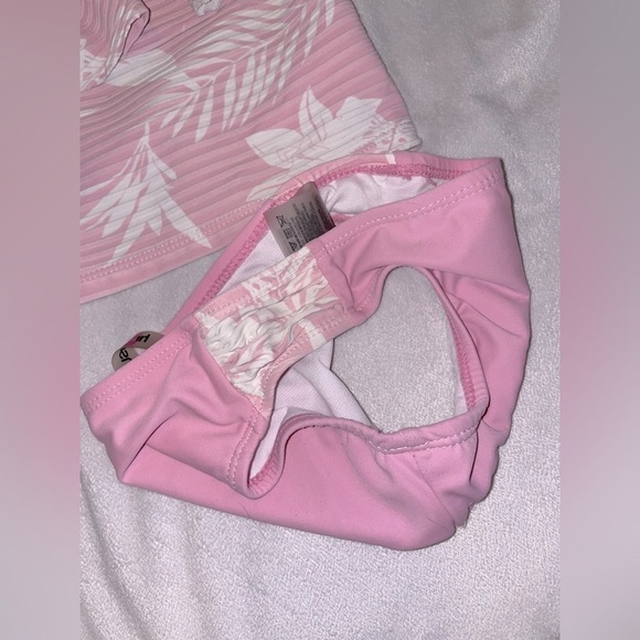 KENSIE Girl pink swimsuit Hawaiian floral print tankini 4 5 6 7 bikini - Picture 4 of 11